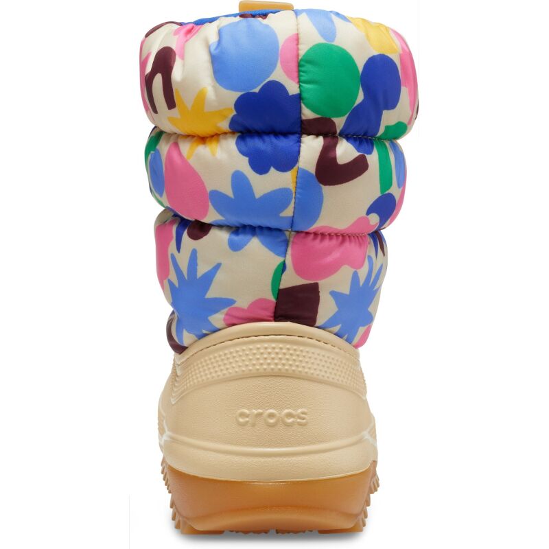 Crocs™ Classic Neo Puff Geo Shapes Boot Toddler's Shitake/Multi