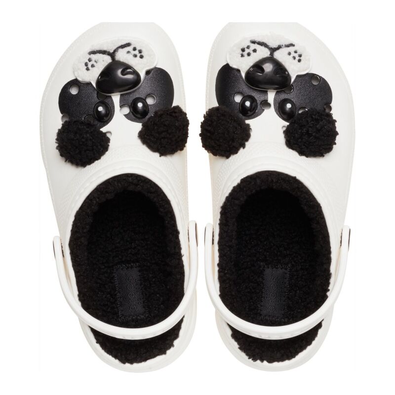 Crocs™ Classic Lined Iam Panda Bear Clog Toddler's Chalk/Black