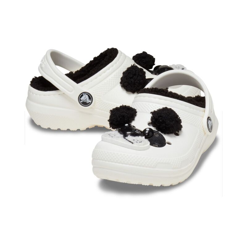 Crocs™ Classic Lined Iam Panda Bear Clog Toddler's Chalk/Black