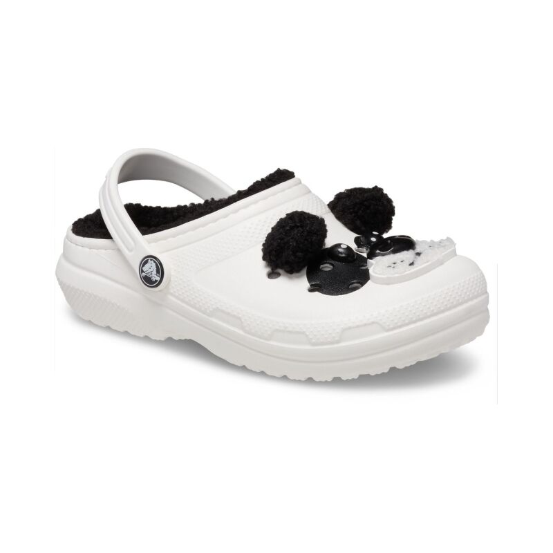 Crocs™ Classic Lined Iam Panda Bear Clog Toddler's Chalk/Black