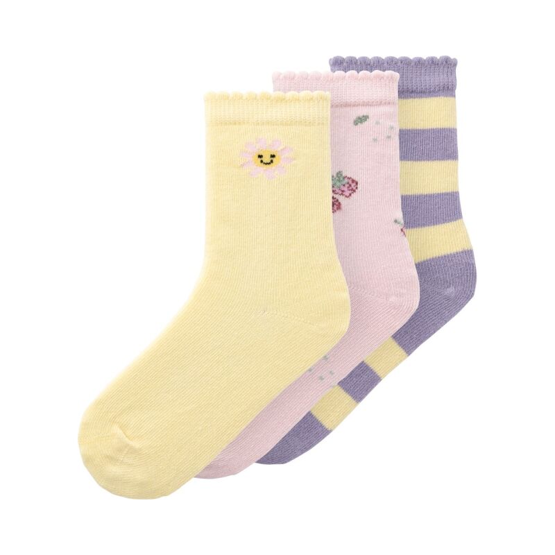 Name It DULA 3P SOCK Double Cream