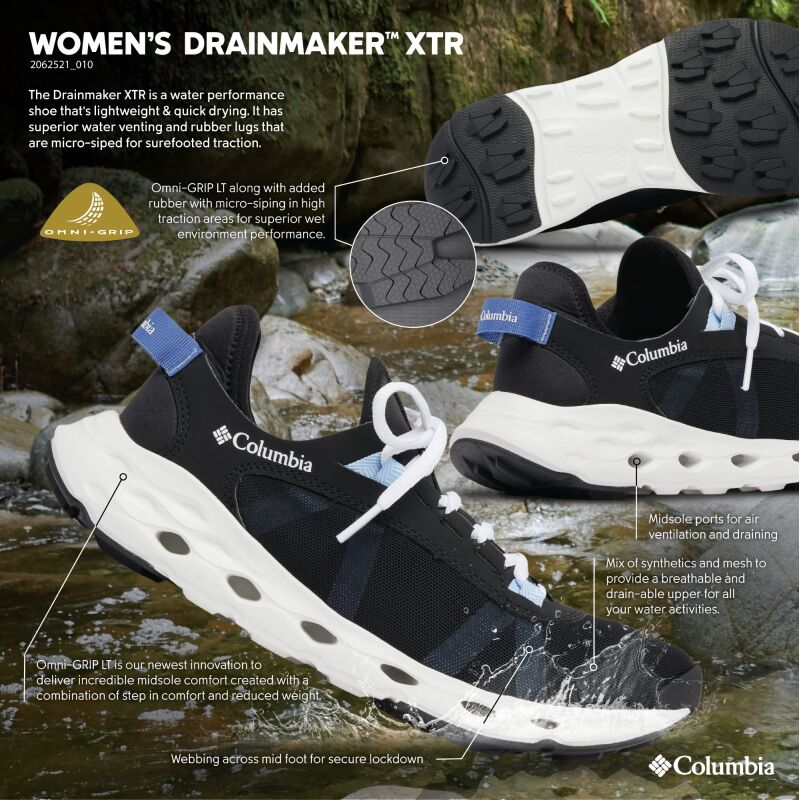 Columbia Drainmaker Xtr Women'S Black, Whisper