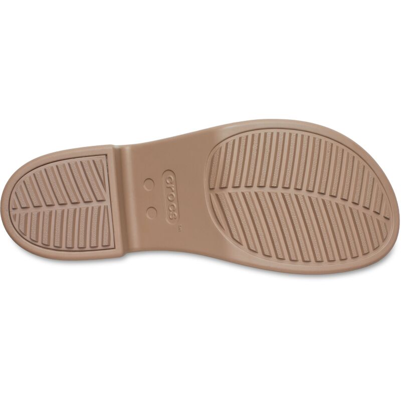 Crocs™ Brooklyn Slide High Shine Heel Latte