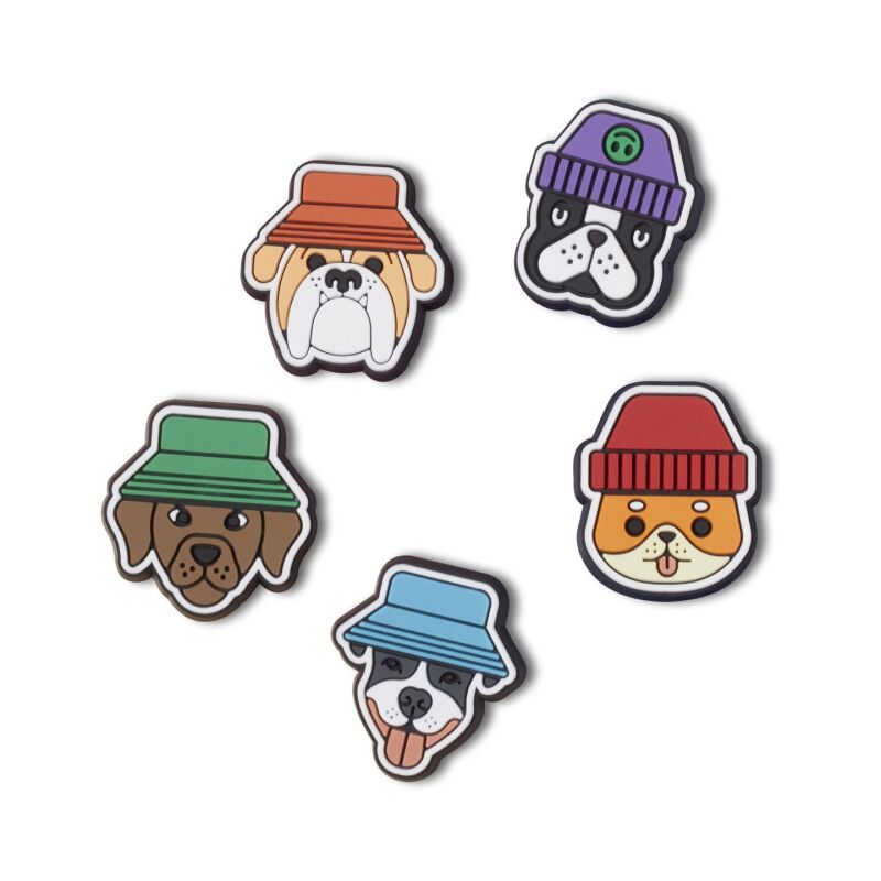 Crocs™ Jibbitz Dogs In Hats 5 Pack