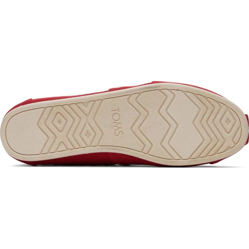 TOMS Recycled Cotton Canvas Men's Alpargata Red