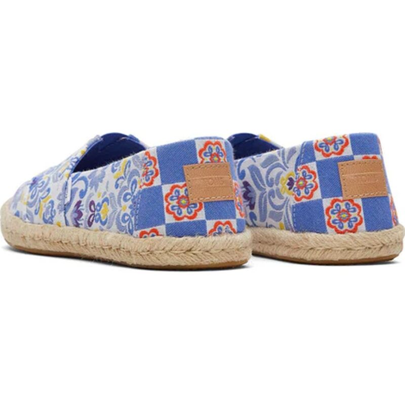 TOMS Mediterranean Jacquard Women Alpargata Rope Blue Multi