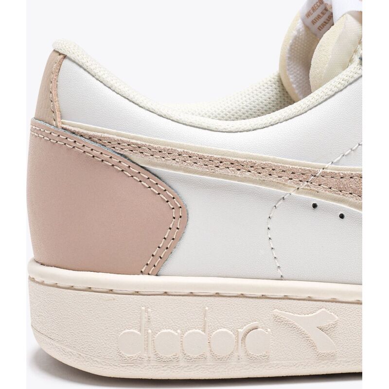 DIADORA Magic Basket Low Leather Wn White/Whisper Pink