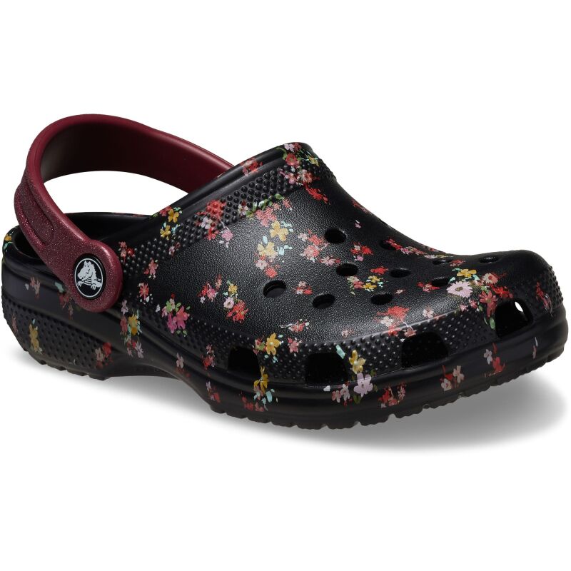 Crocs™ Classic Ditsy Floral Clog Kid's Black/Multi