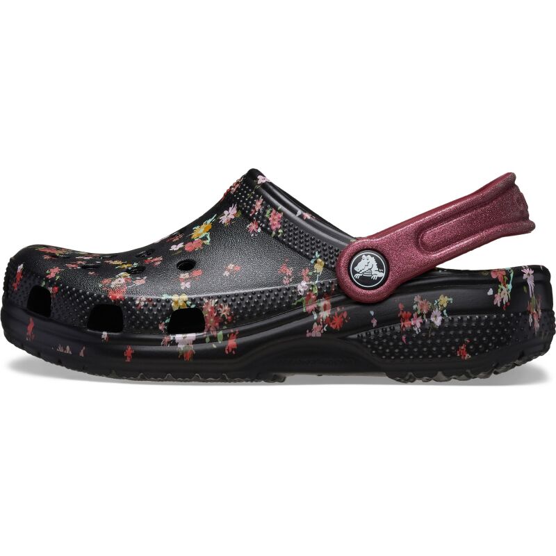 Crocs™ Classic Ditsy Floral Clog Kid's Black/Multi