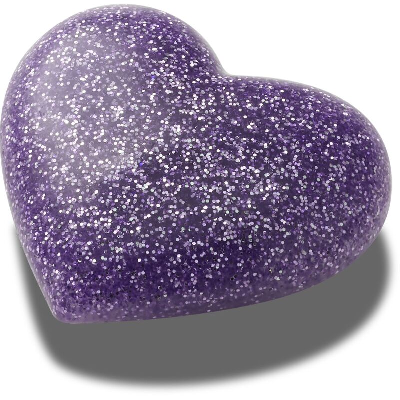 Crocs™ Jibbitz D Glitter Purple Heart 196265644384