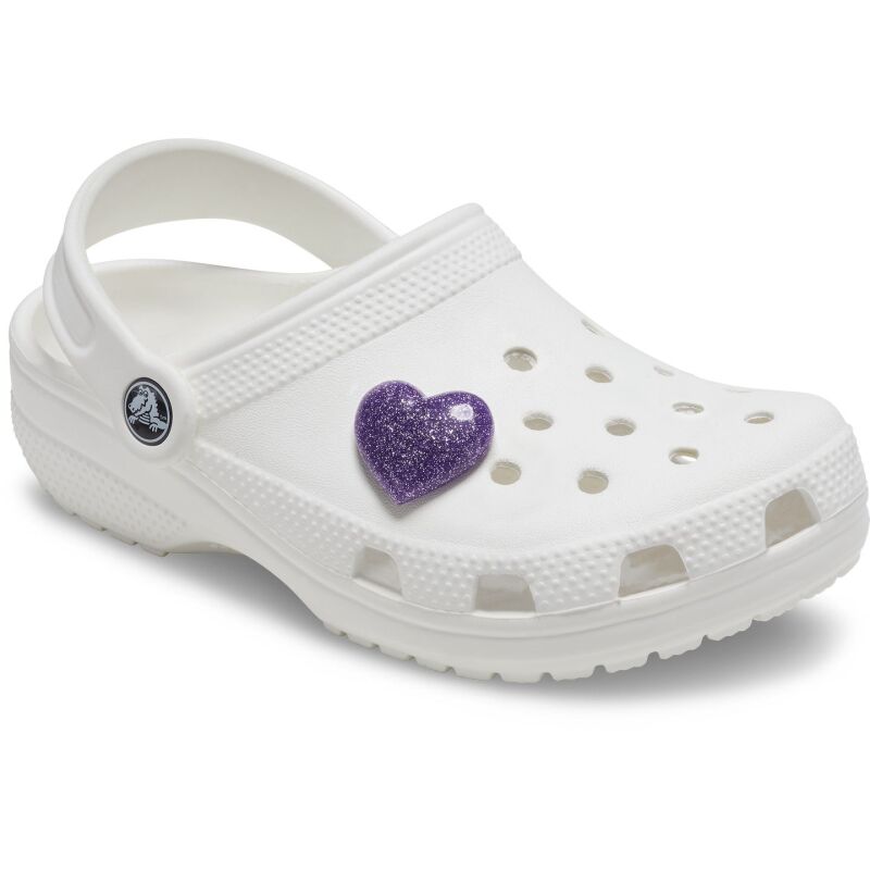Crocs™ Jibbitz D Glitter Purple Heart 196265644384