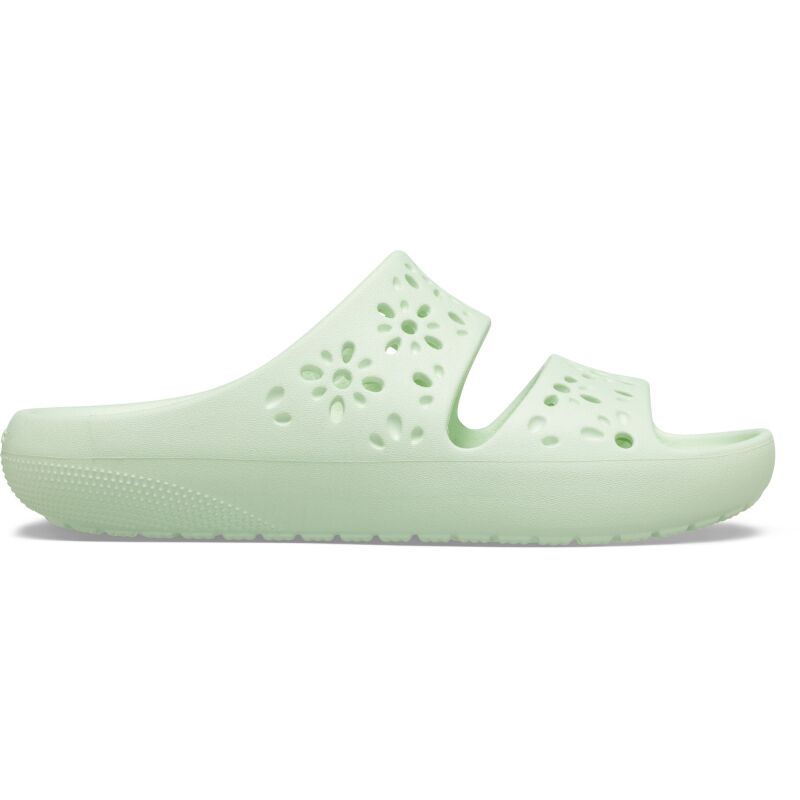 Crocs™ Classic Floral Cut Out Sandal Jade Tint