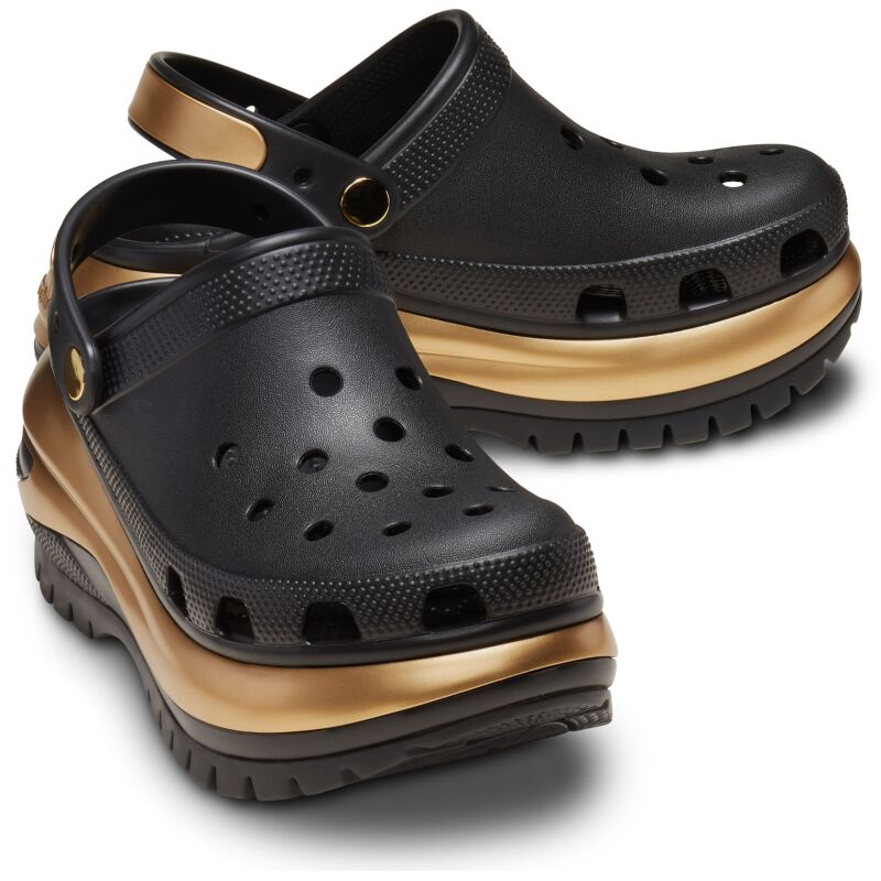 Crocs™ Mega Crush Metallic Clog Black/Gold
