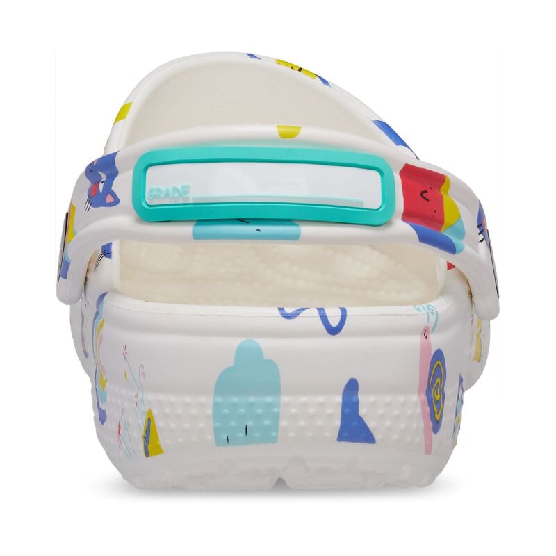 Crocs™ CLASSIC DOODLE PRINT CLOG KID'S White/Multi