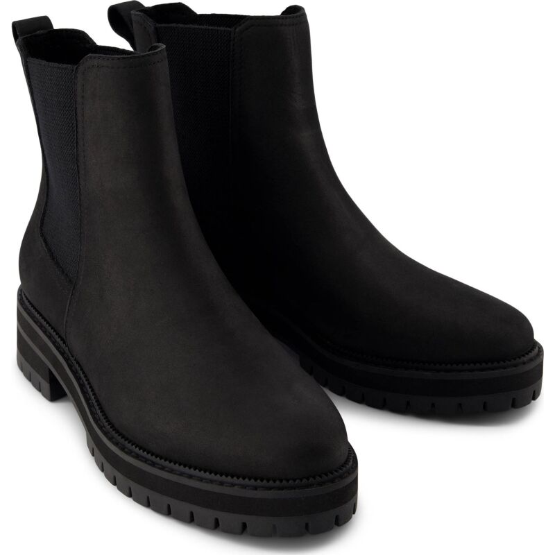 TOMS LEATHER WOMEN'S BENNET BOOT Black