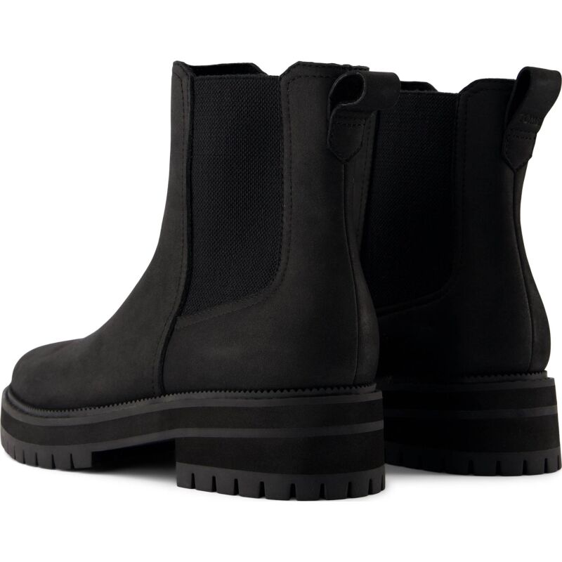 TOMS LEATHER WOMEN'S BENNET BOOT Black