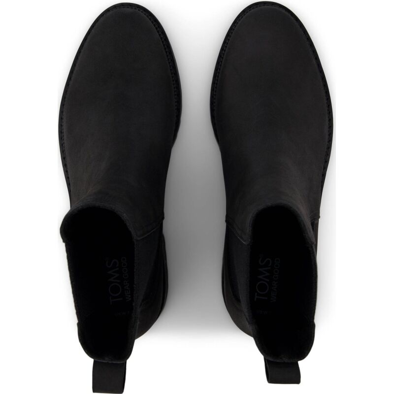 TOMS LEATHER WOMEN'S BENNET BOOT Black