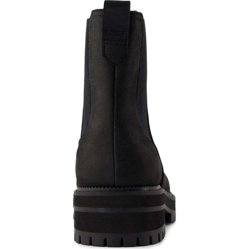 TOMS LEATHER WOMEN'S BENNET BOOT Black