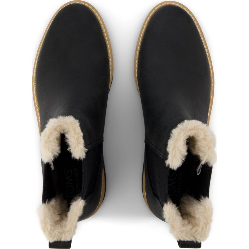 TOMS LEATHER/FAUX WOMEN'S BENNET BOOT 10021299 Black