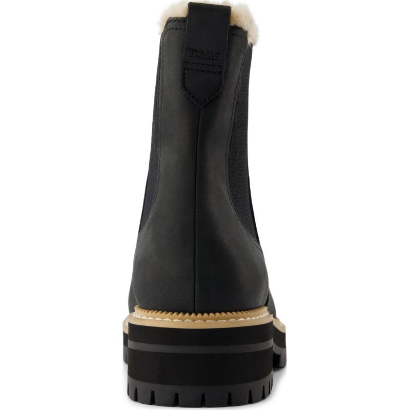 TOMS LEATHER/FAUX WOMEN'S BENNET BOOT 10021299 Black