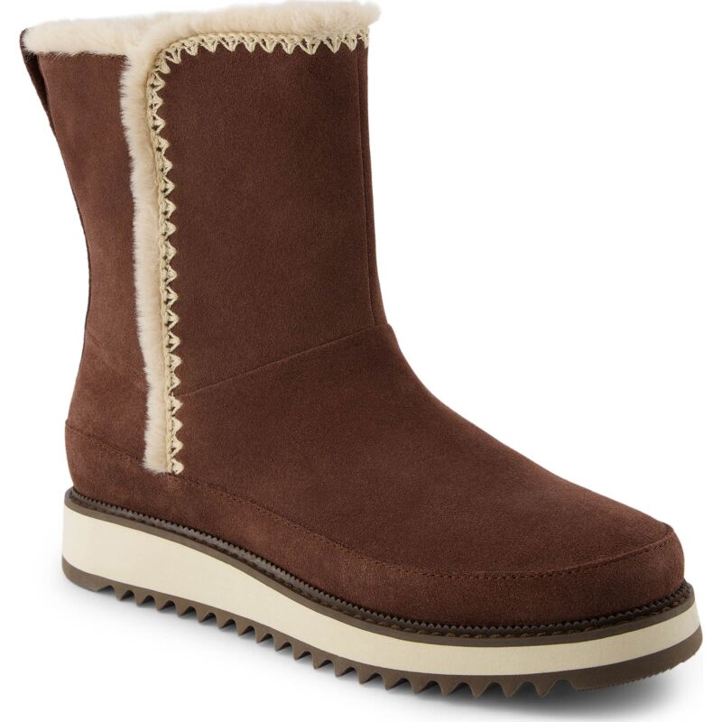 TOMS SUEDE WOMEN'S BERGEN BOOT Dark Brown