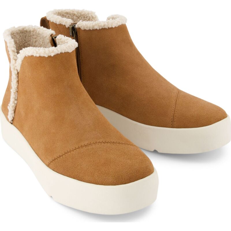 TOMS SUEDE/FAUX WOMEN'S VERONA MID SNEAKER Brown
