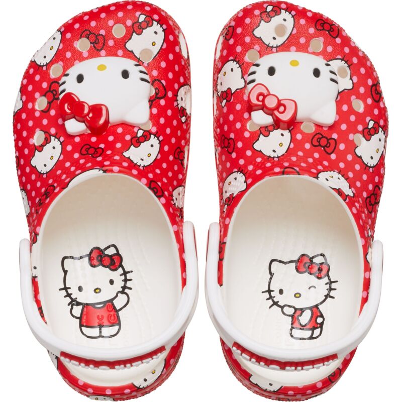 Crocs™ Hello Kitty Red Classic Clog Toddler's Multi