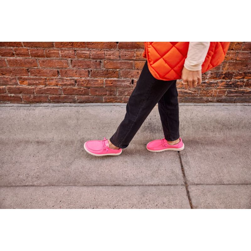 HEYDUDE Wendy Stretch Canvas Women 40902 Neon Pink