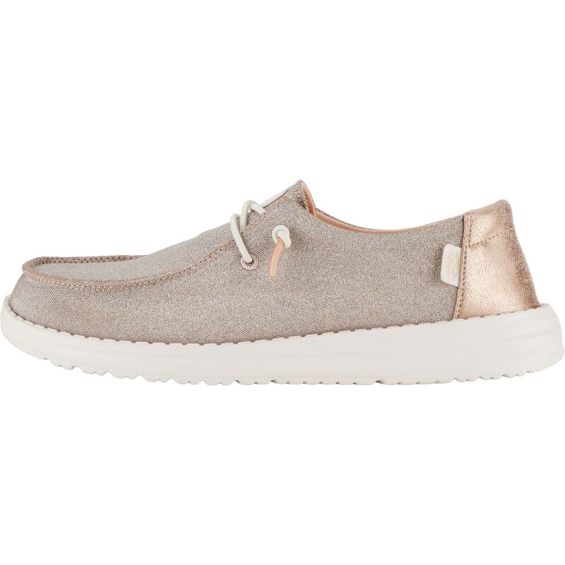 HEYDUDE Wendy Metallic Sparkle Women 41082 Rose Gold