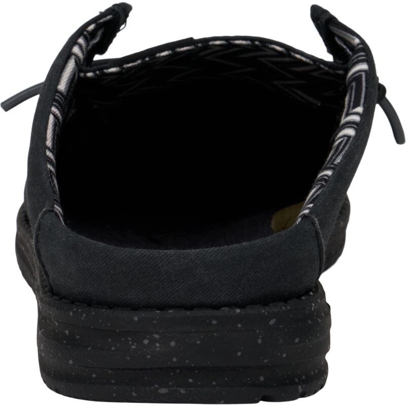 HEYDUDE Wally Slip Stretch Canvas Men 41293 Black/Black