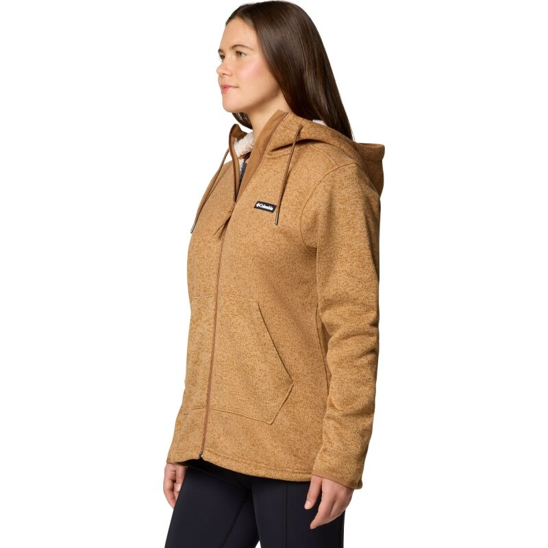Columbia Sweater Weather Sherpa Full Zip II Women's Camel Brown Heather