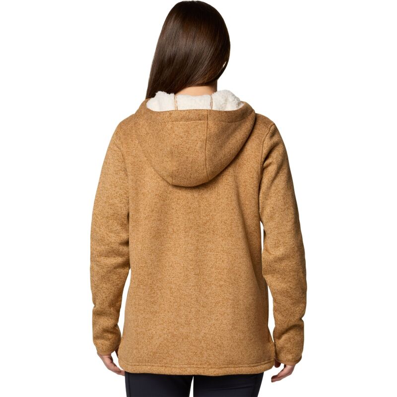 Columbia Sweater Weather Sherpa Full Zip II Women's Camel Brown Heather