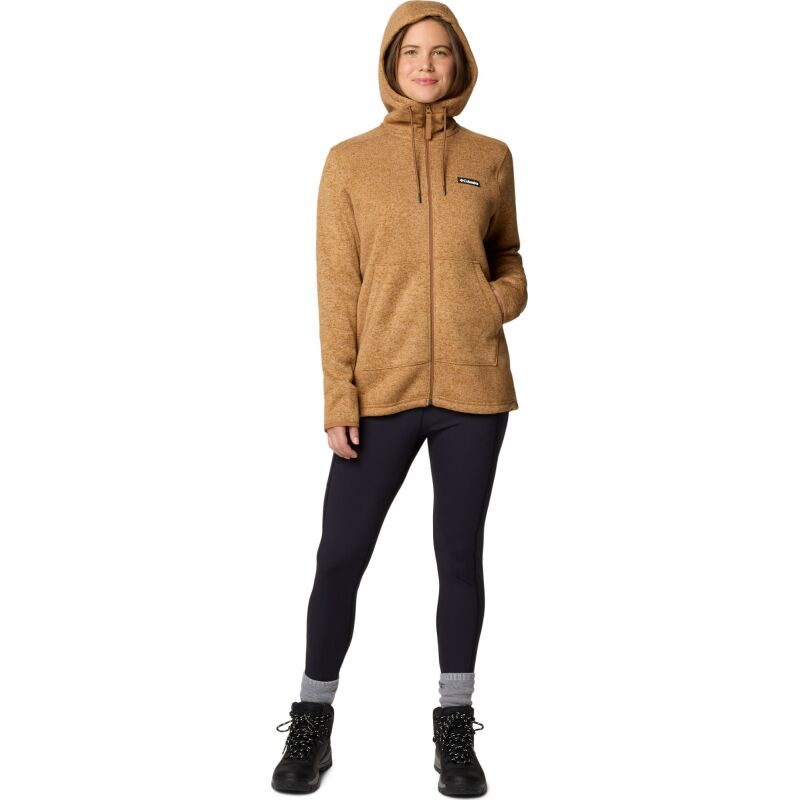 Columbia Sweater Weather Sherpa Full Zip II Women's Camel Brown Heather