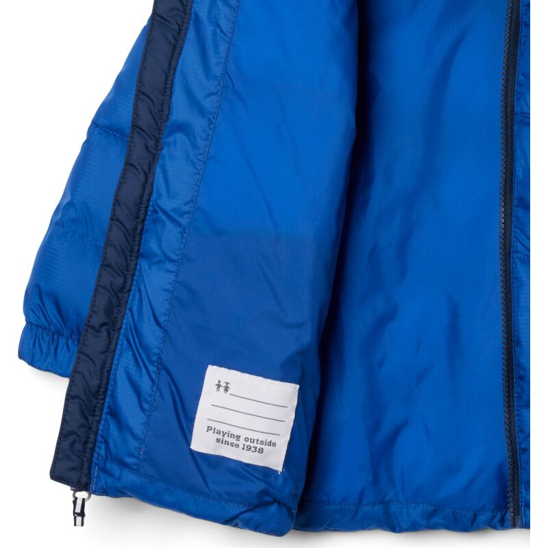 Columbia Puffect Hooded Jacket Kid's Mountain Blue/ Collegiate Navy