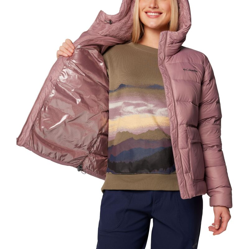 Columbia Harmony Falls Hooded Down Jacket Women's Fig