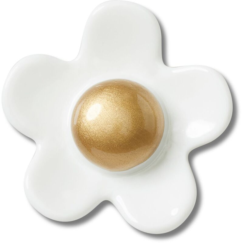 Crocs™ Jibbitz White Daisy With Gold Center 196265847020