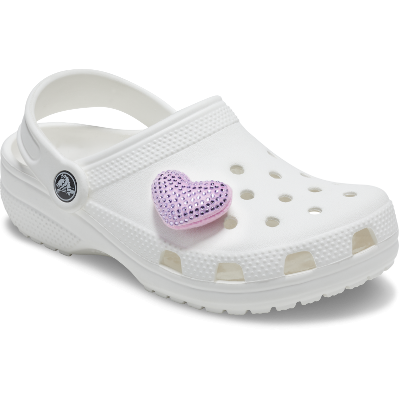 Crocs™ Jibbitz Plush Purple Gem Heart