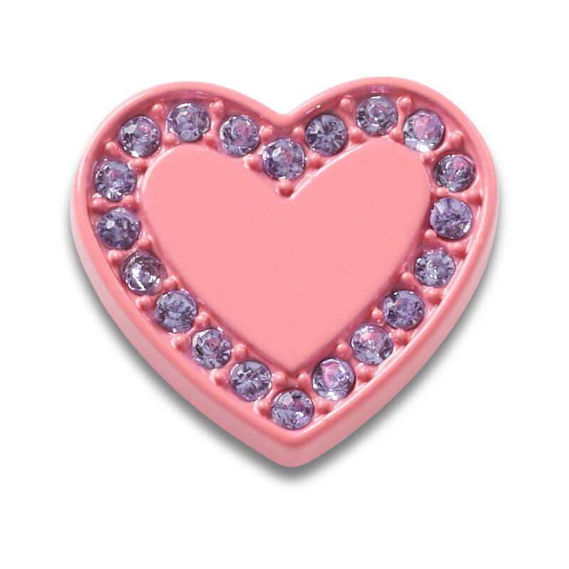 Crocs™ Jibbitz Pink Enamel Heart Gem 196265859603