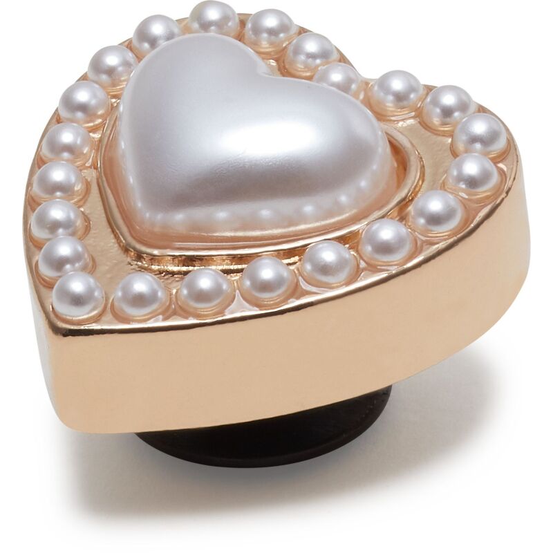 Crocs™ Jibbitz Gold Pearl Heart