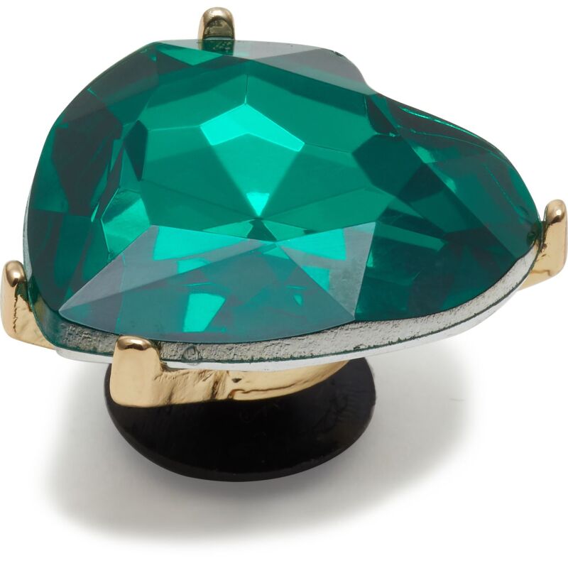 Crocs™ Jibbitz Emerald Heart Gem 196265847778