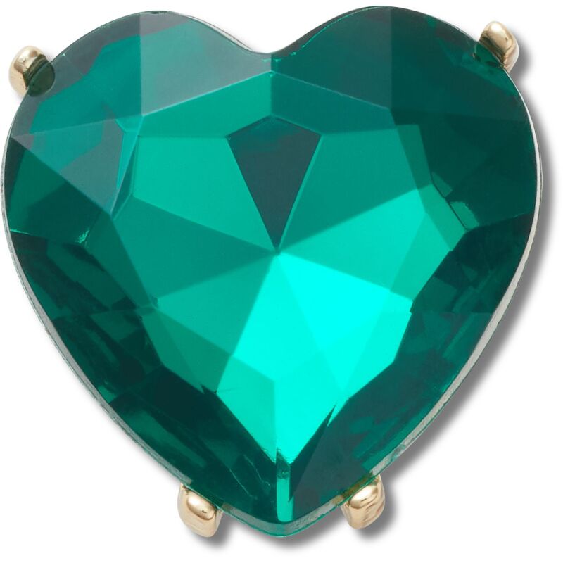 Crocs™ Jibbitz Emerald Heart Gem 196265847778