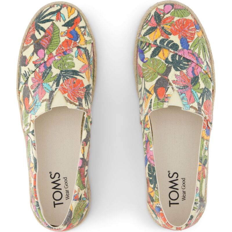 TOMS Multi Birds Of Paradise Canvas 10021889 Natural