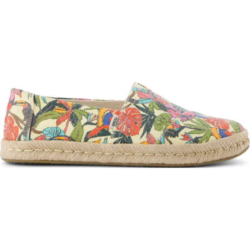 TOMS Multi Birds Of Paradise Canvas 10021889 Natural