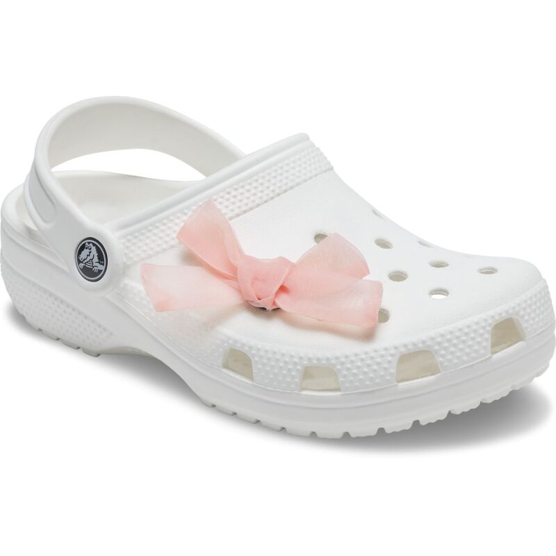Crocs™ Jibbitz Pink Sheer Bow 196265644827