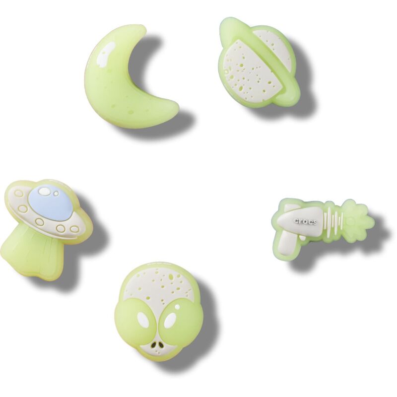 Crocs™ Jibbitz Glow In The Dark Space 5 Pack 198445232794