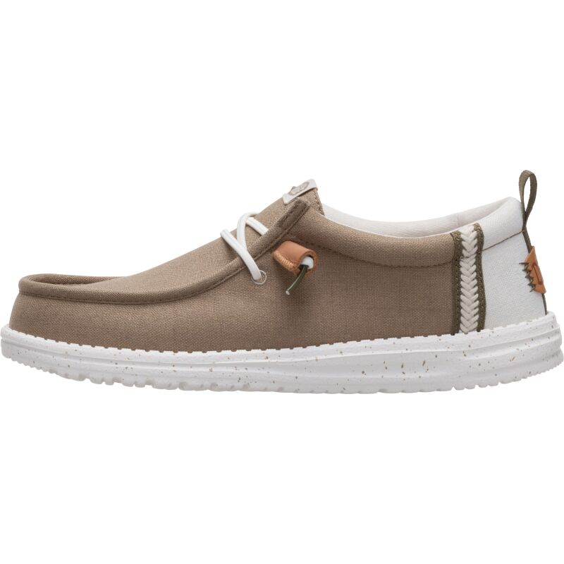 HEYDUDE Wally Summer Linen Men's Timber/Silver Birch