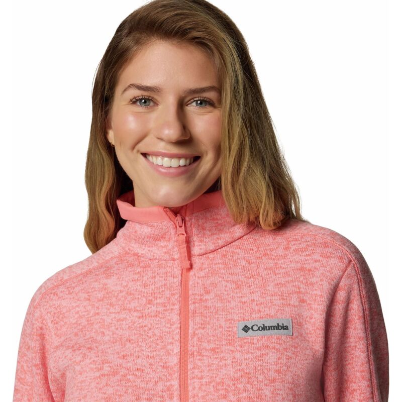 Columbia Sweater Weather Full Zip II Pink Agave/ Dusty Pink Heather