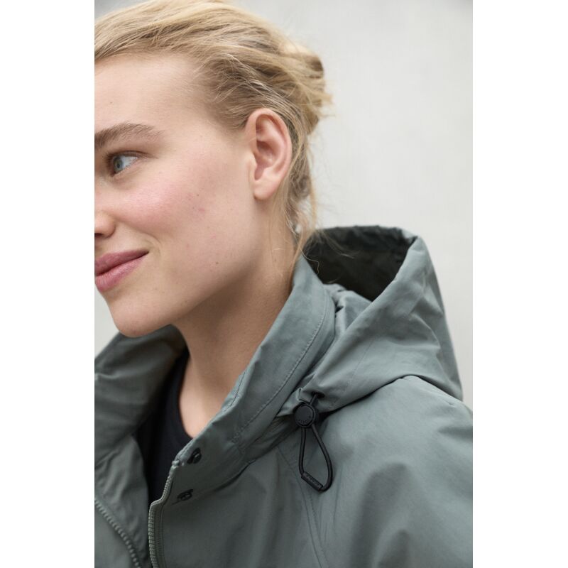 ECOALF BELUMUTALF JACKET WOMAN Charcoal Khaki