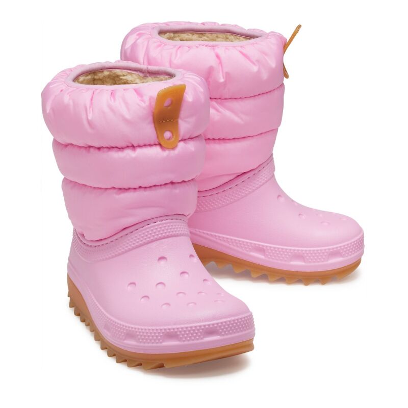 Crocs™ Classic Neo Puff Boot Kid's 207684 Pink Tweed/Gum