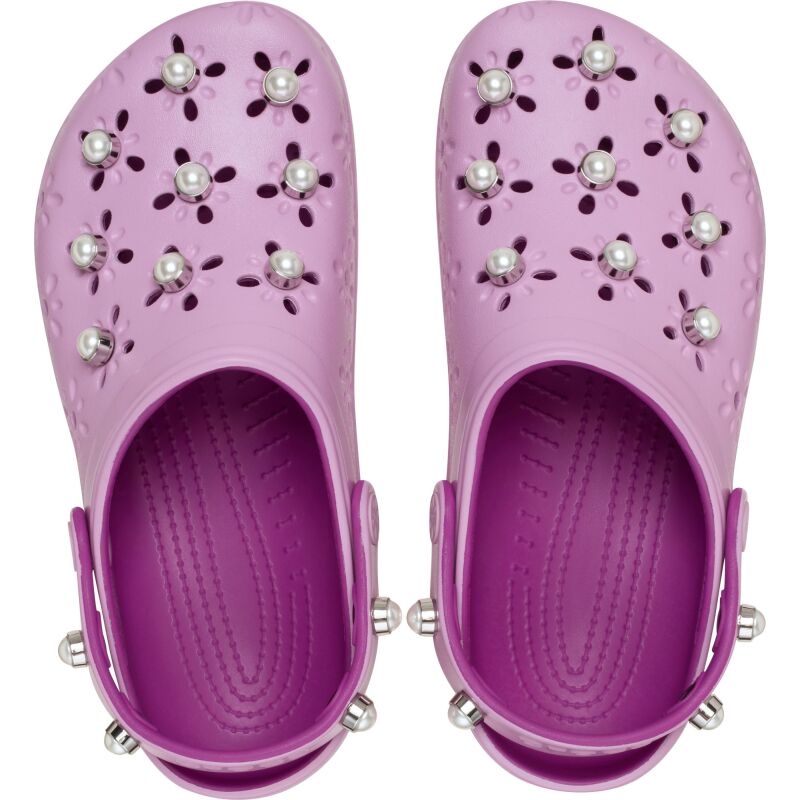 Crocs™ Floral Cutout Elevated Clog Hydrangea